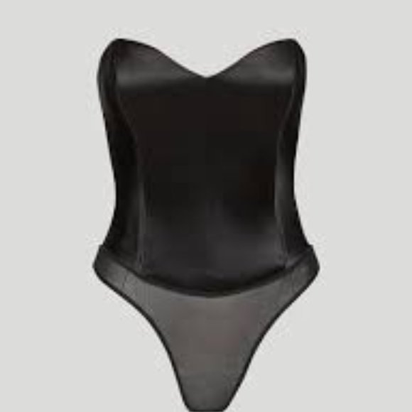 Aritzia Bodysuit Black Babaton Blaze size 00 new with tags - Picture 1 of 3